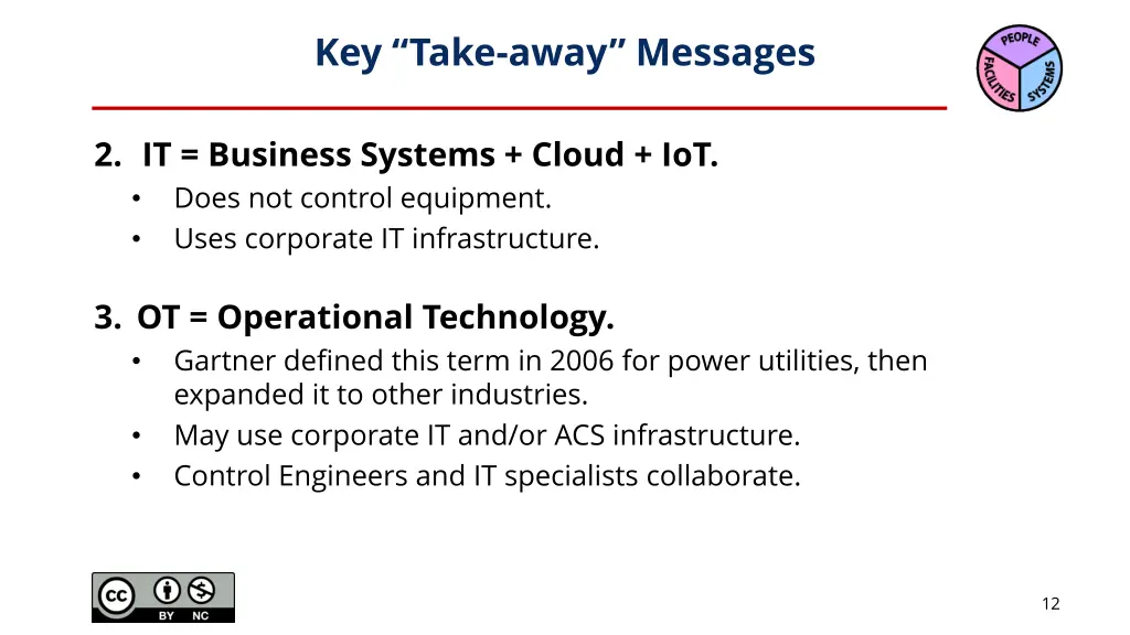 key take away messages 1