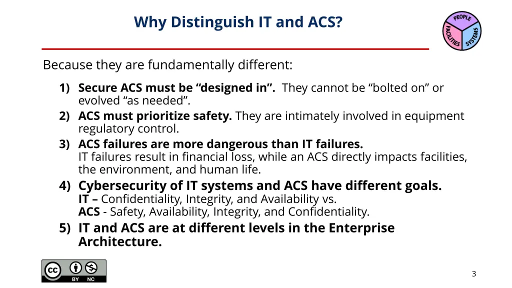 why distinguish it and acs