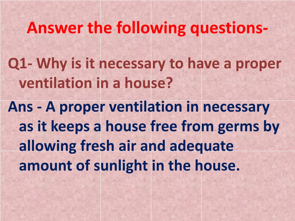 answer the following questions