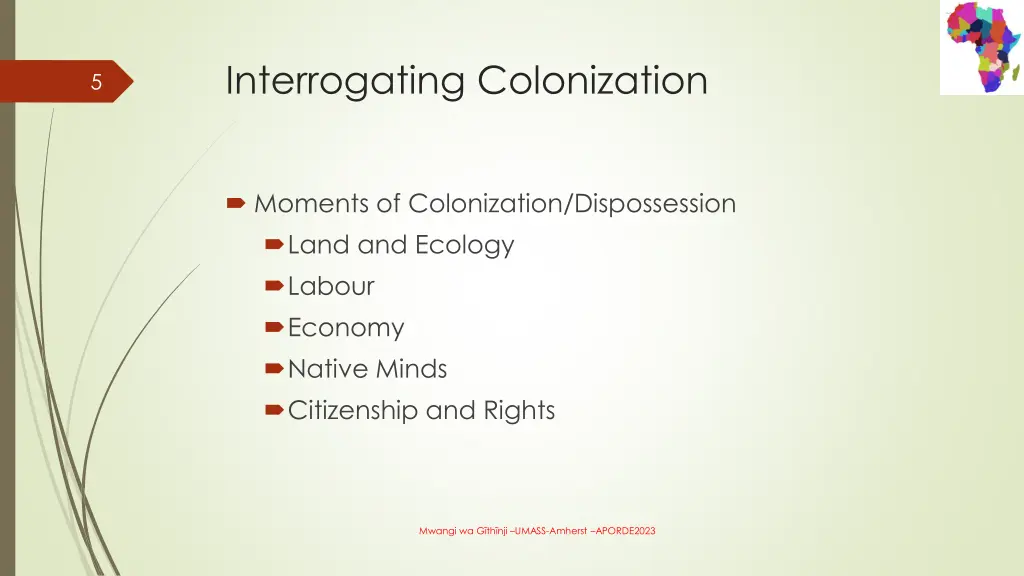 interrogating colonization