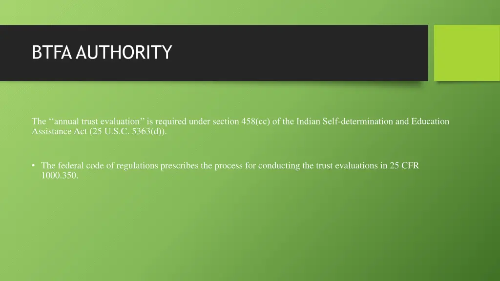 btfa authority