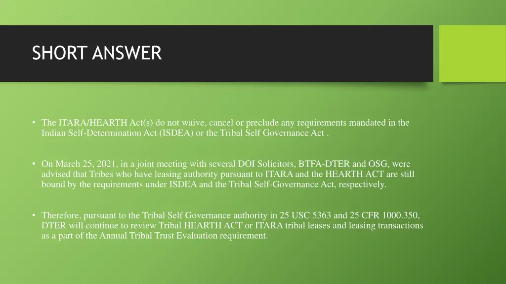 short answer