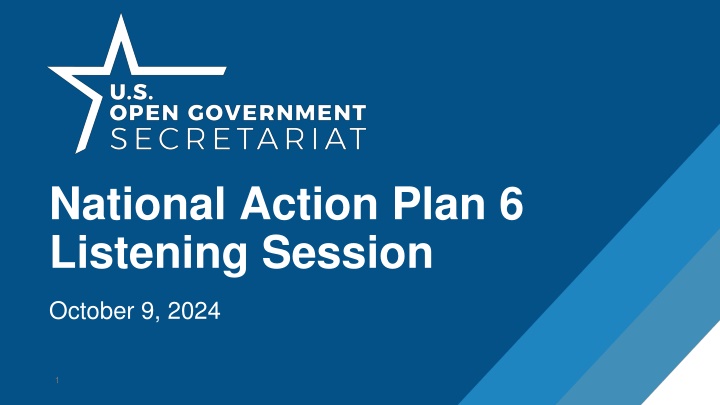 national action plan 6 listening session