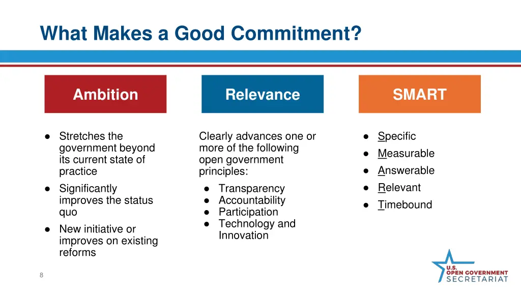 what makes a good commitment