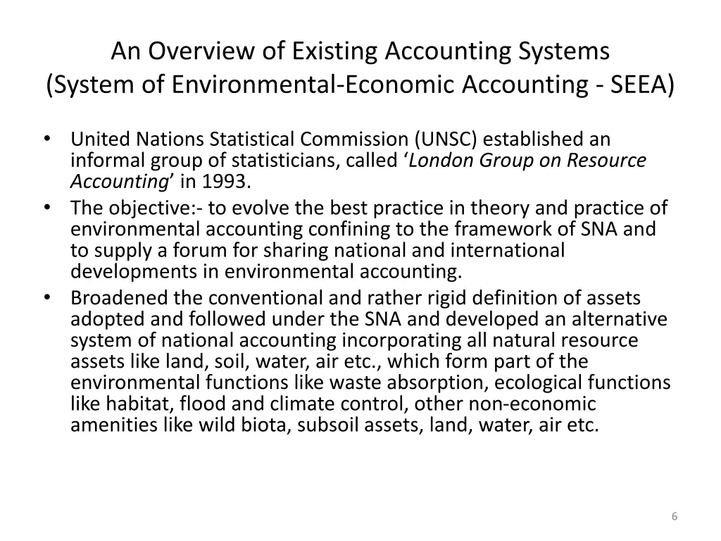 an overview of existing accounting systems system 1