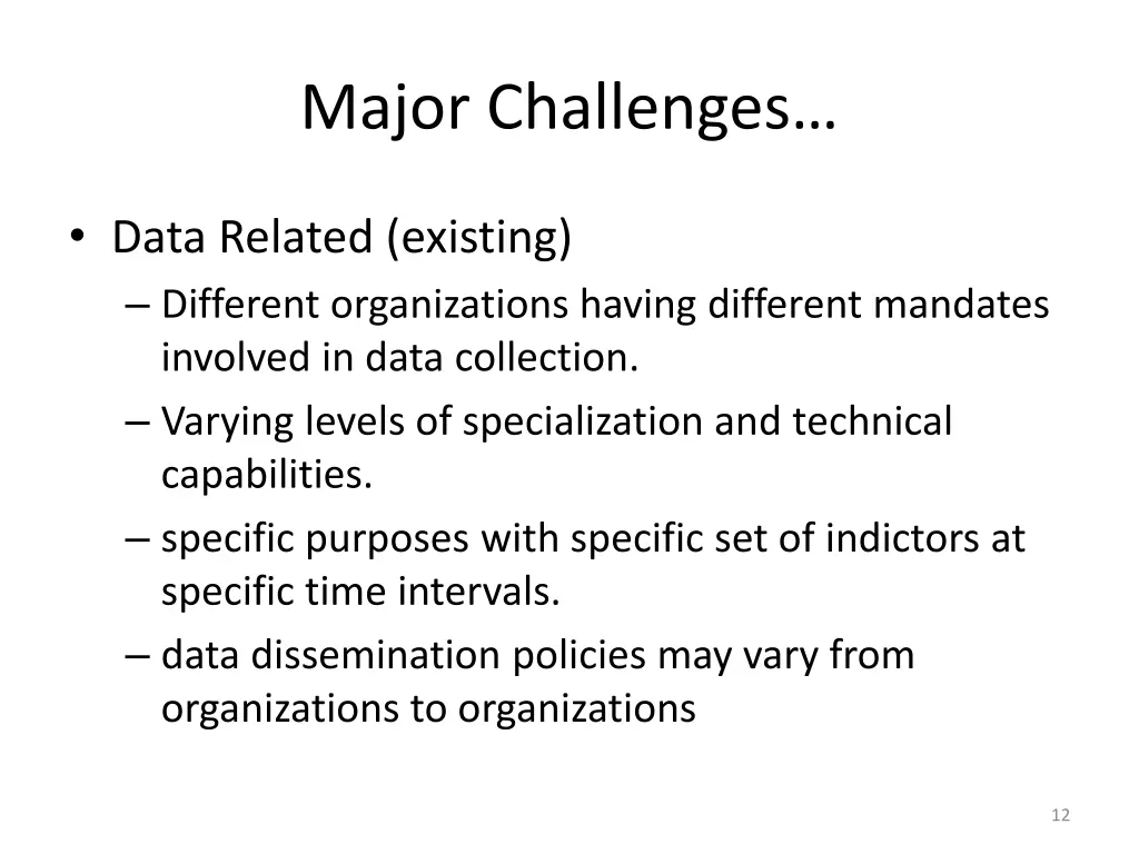 major challenges 1