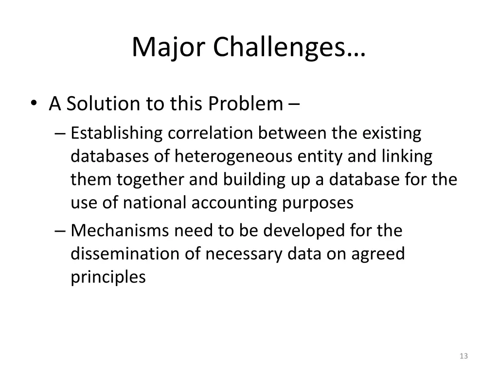 major challenges 2
