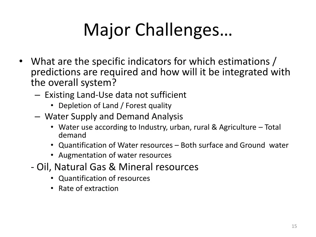 major challenges 4