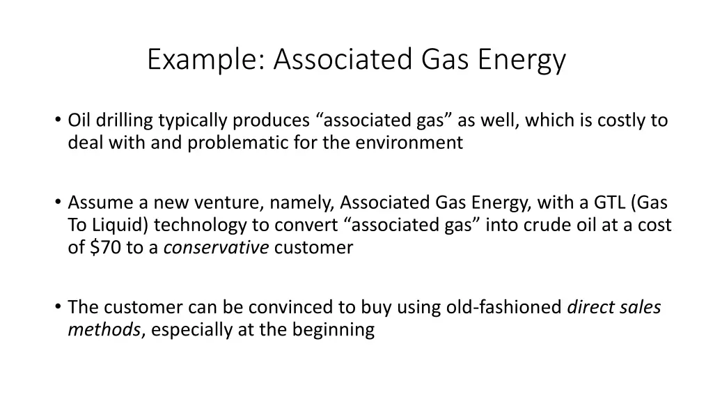 example associated gas energy