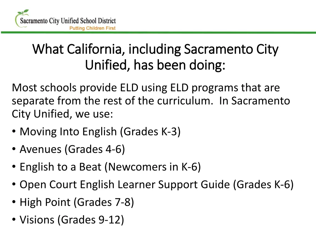 what california including sacramento city what