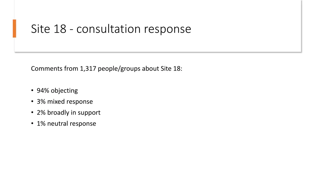 site 18 consultation response