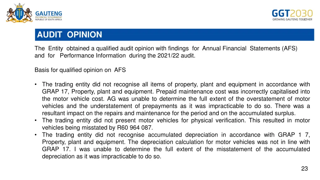 audit opinion