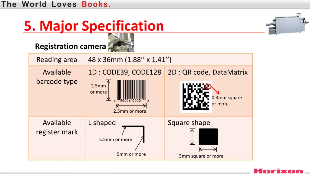 5 major specification 2