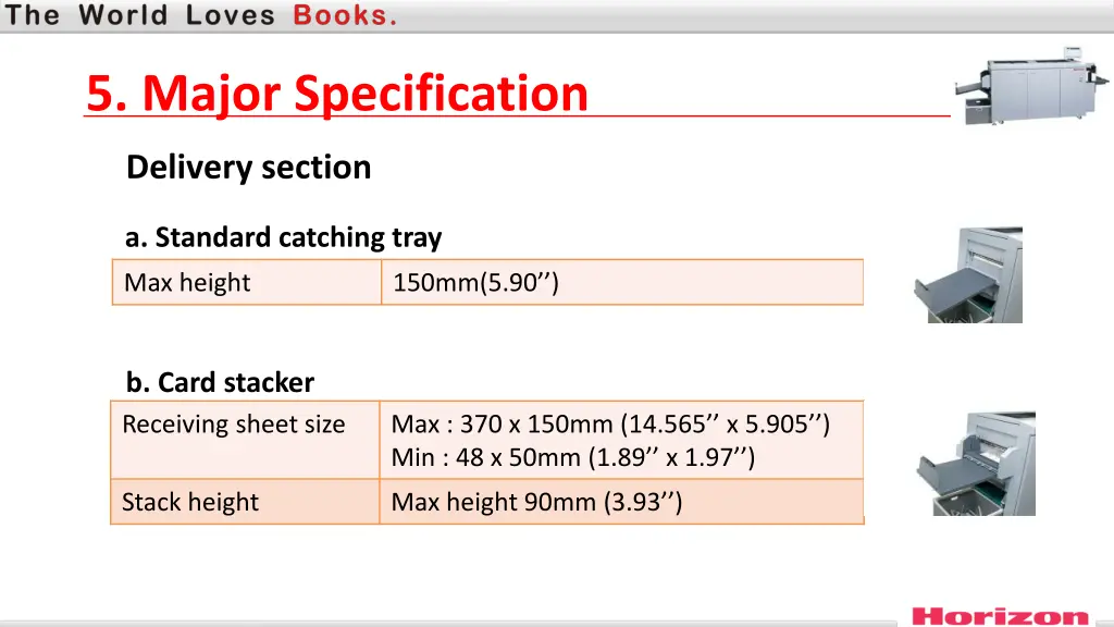5 major specification 4