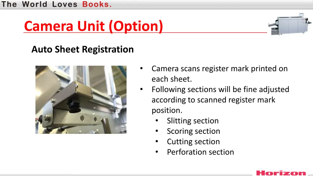 camera unit option