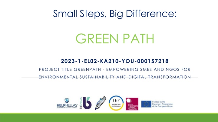 small steps big difference
