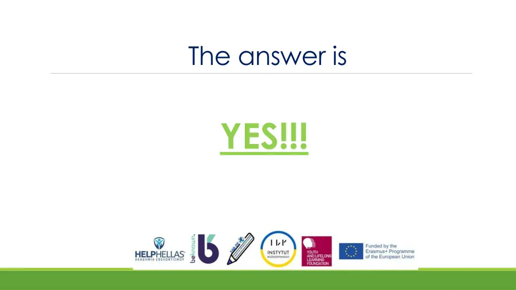 the answer is