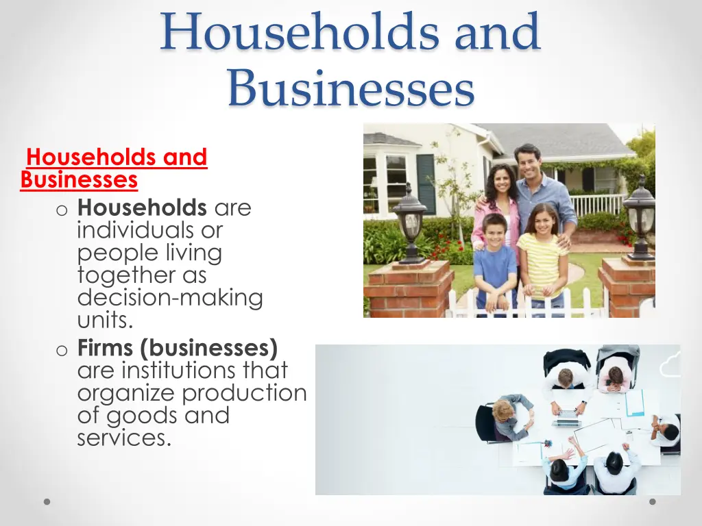 households and businesses