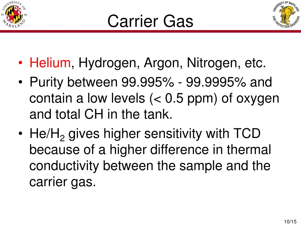 carrier gas