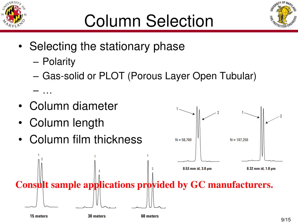 column selection