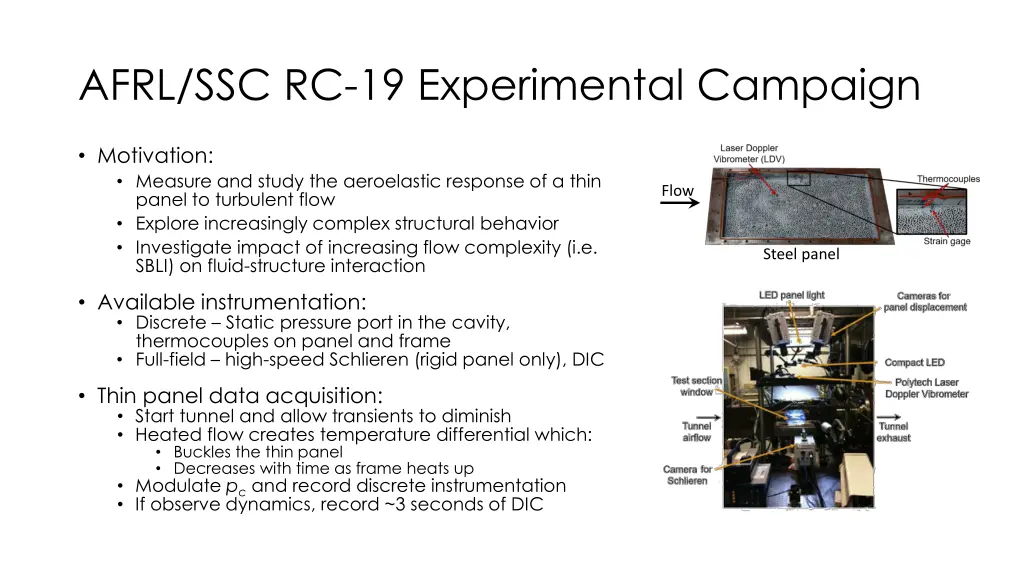 afrl ssc rc 19 experimental campaign