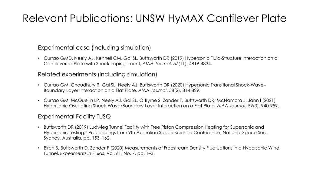relevant publications unsw hymax cantilever plate