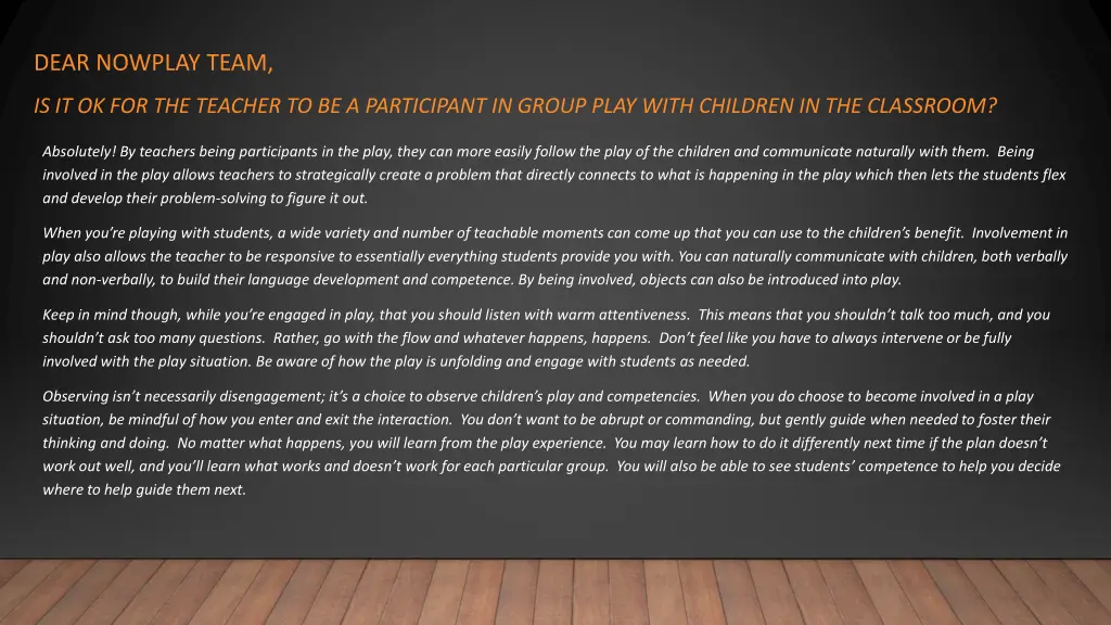 dear nowplay team 1