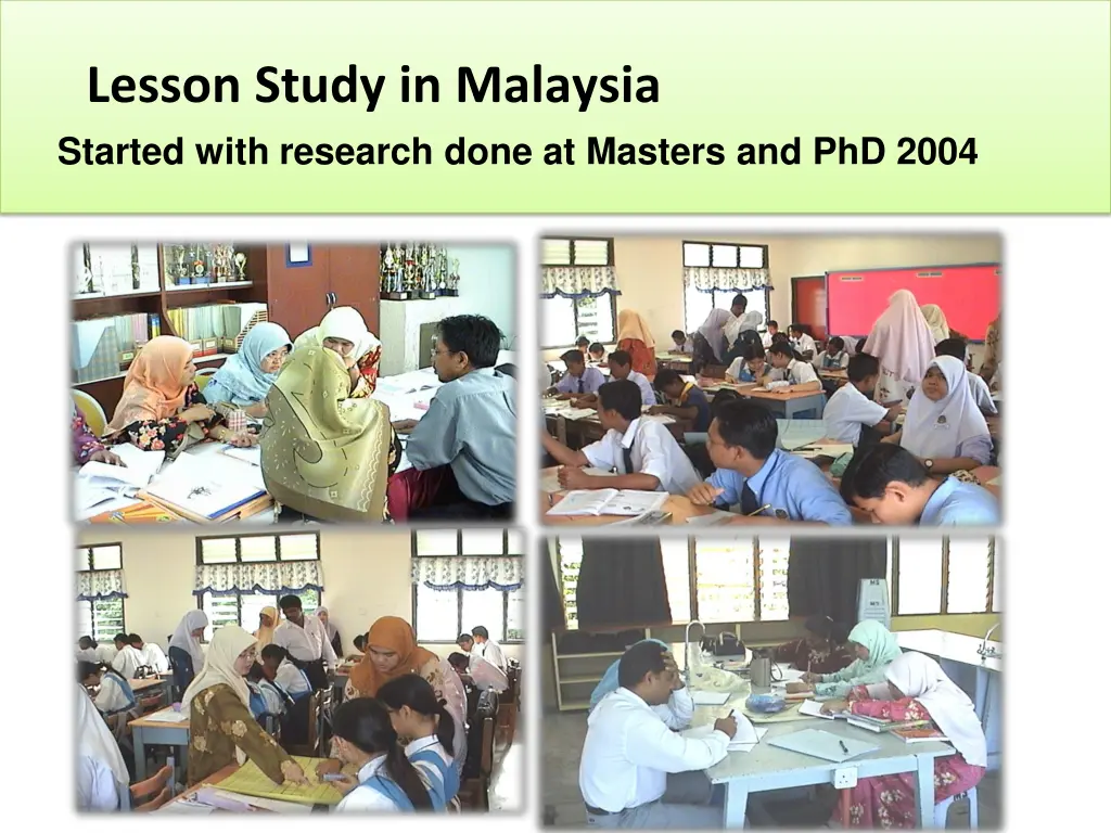 lesson study in malaysia started with research