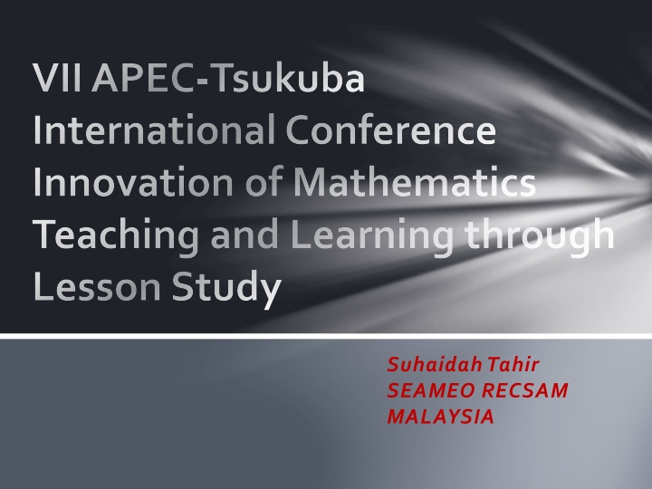vii apec tsukuba international conference