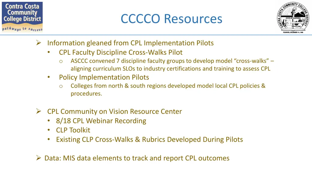cccco resources