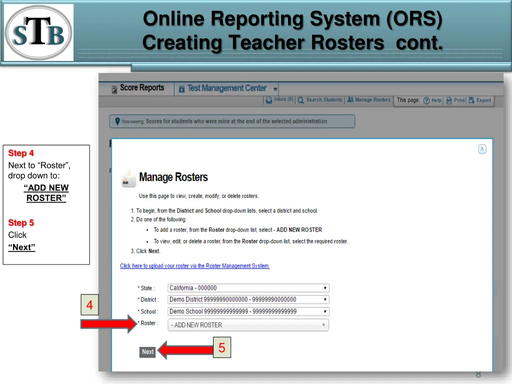 online reporting system ors creating teacher 6