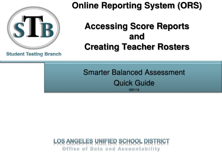 online reporting system ors