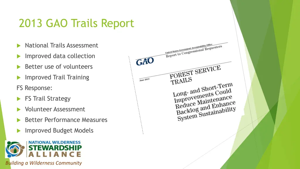 2013 gao trails report