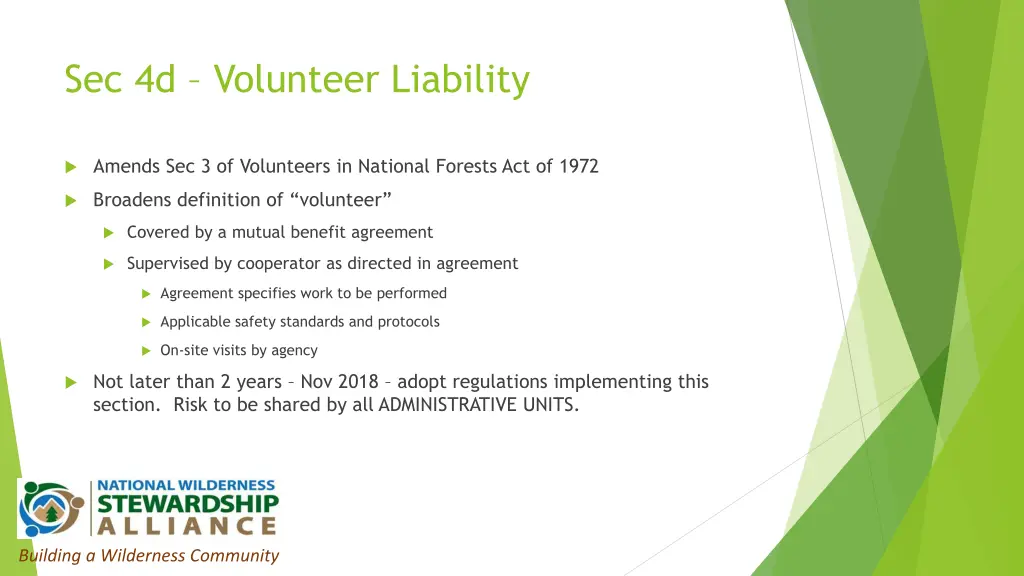 sec 4d volunteer liability