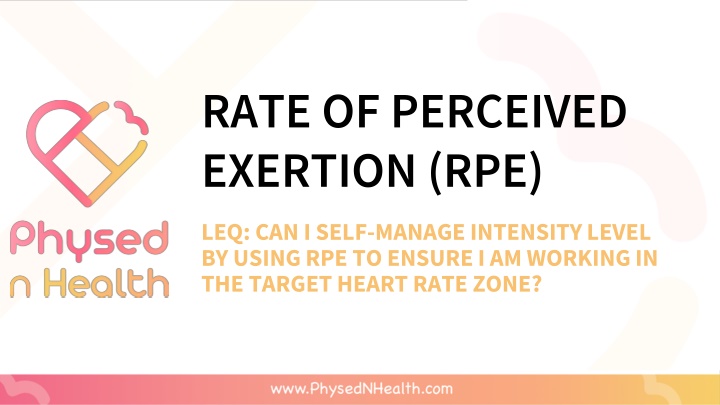 rate of perceived exertion rpe