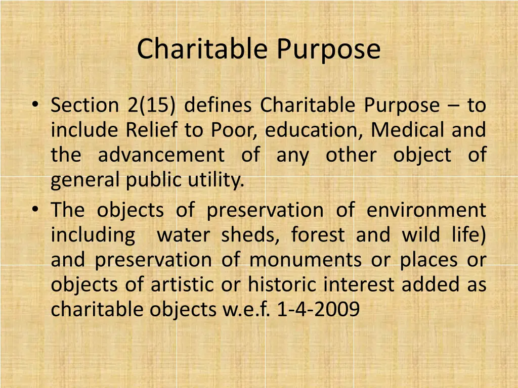 charitable purpose