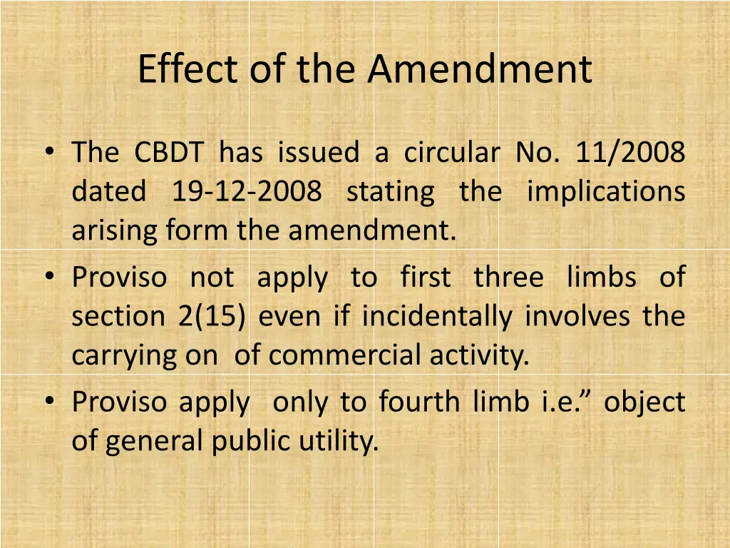 effect of the amendment 3