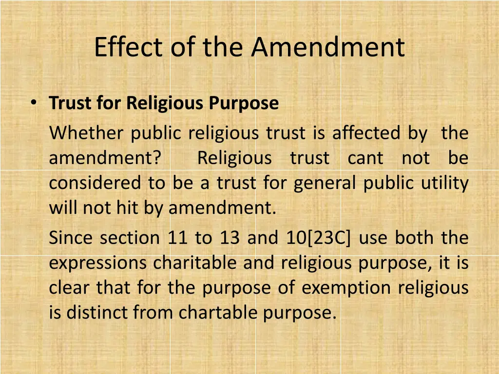 effect of the amendment 5