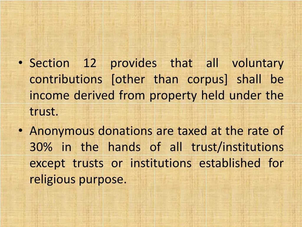 section contributions other than corpus shall