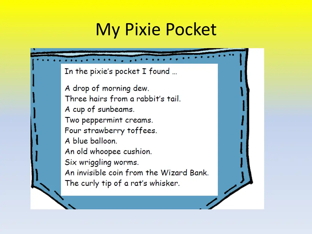 my pixie pocket 1