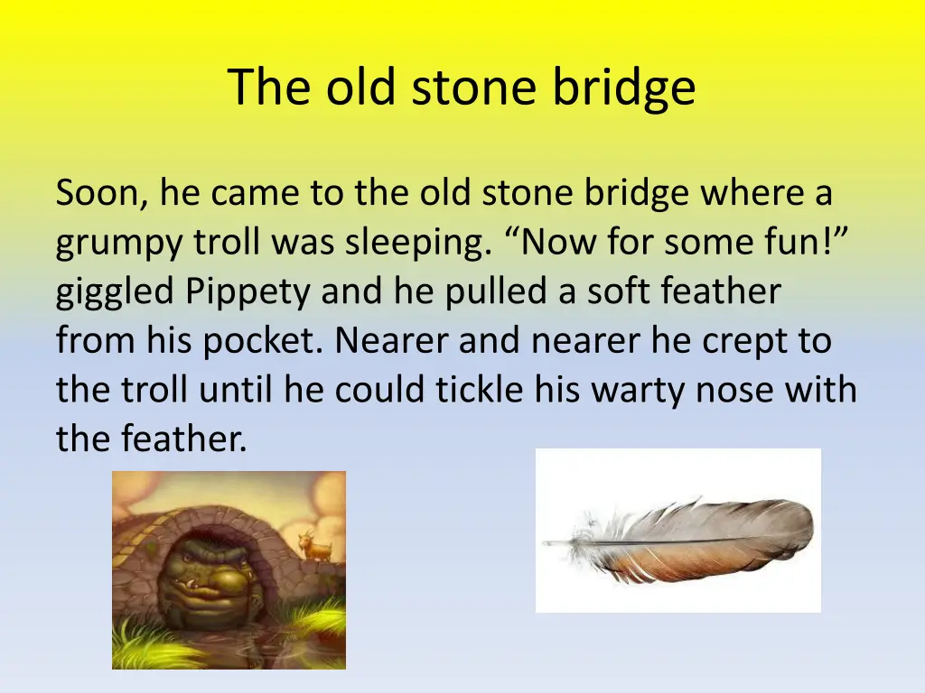 the old stone bridge