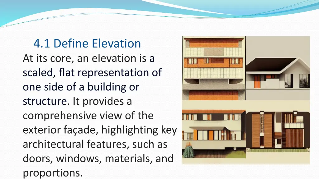 4 1 define elevation at its core an elevation