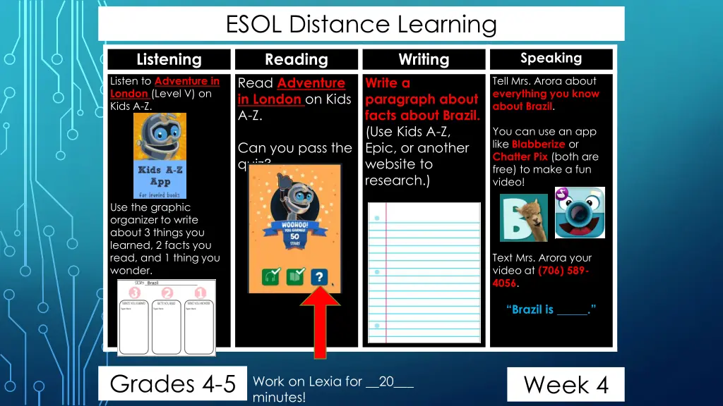 esol distance learning 4