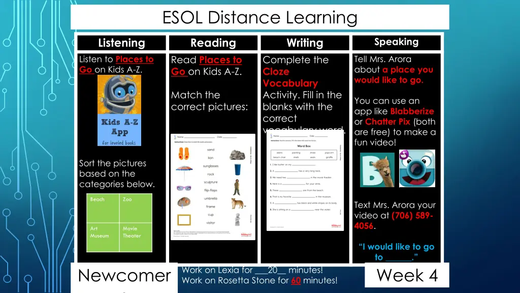 esol distance learning 5