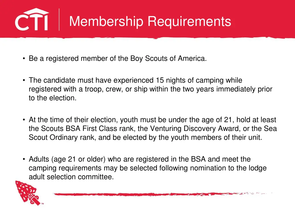 membership requirements