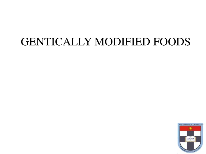 gentically modified foods