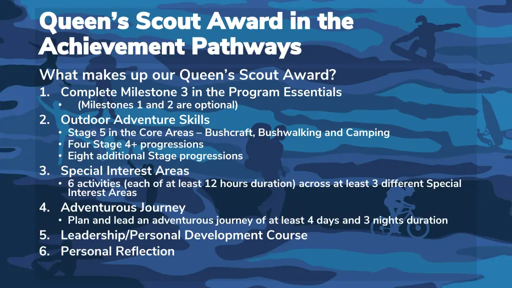 queen s scout award in the queen s scout award
