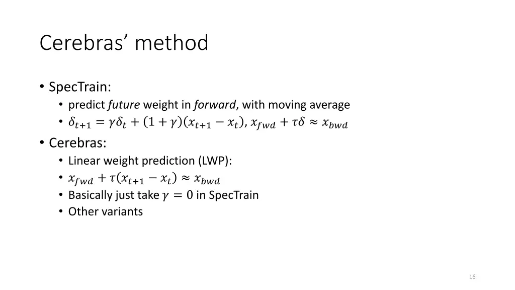 cerebras method