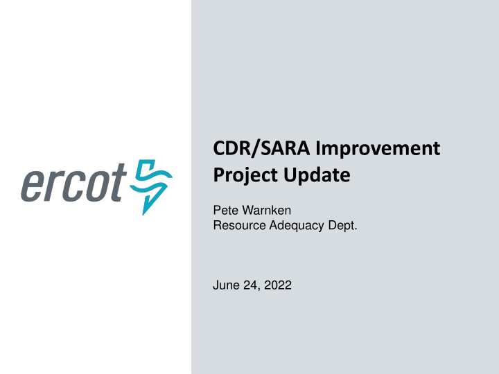 cdr sara improvement project update