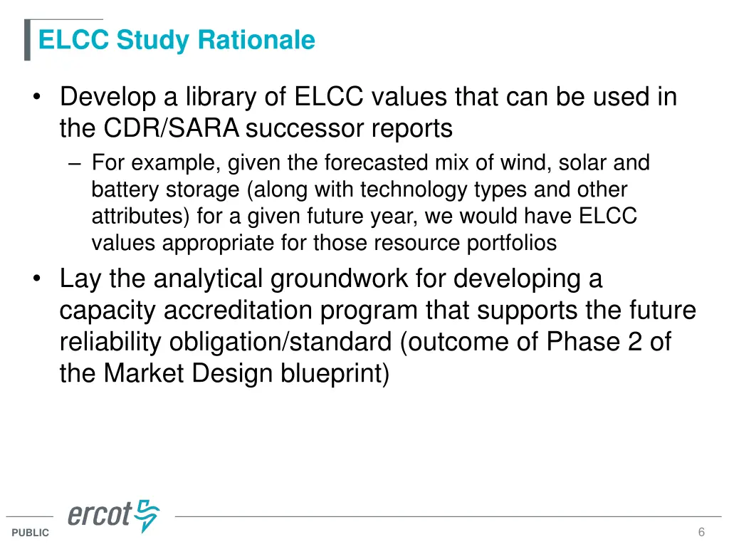 elcc study rationale